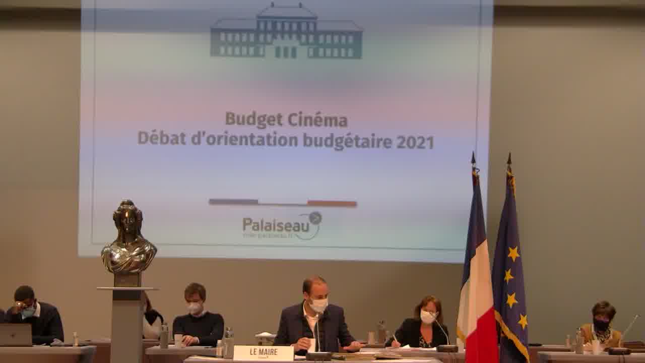 Budget Cinéma - Débat d'orientation budgétaire 2021