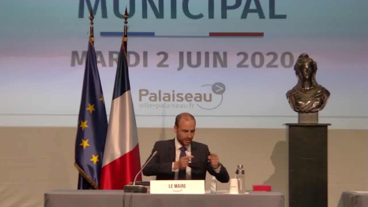Mairie de Palaiseau - Conseil Municipal du 2 juin 2020
