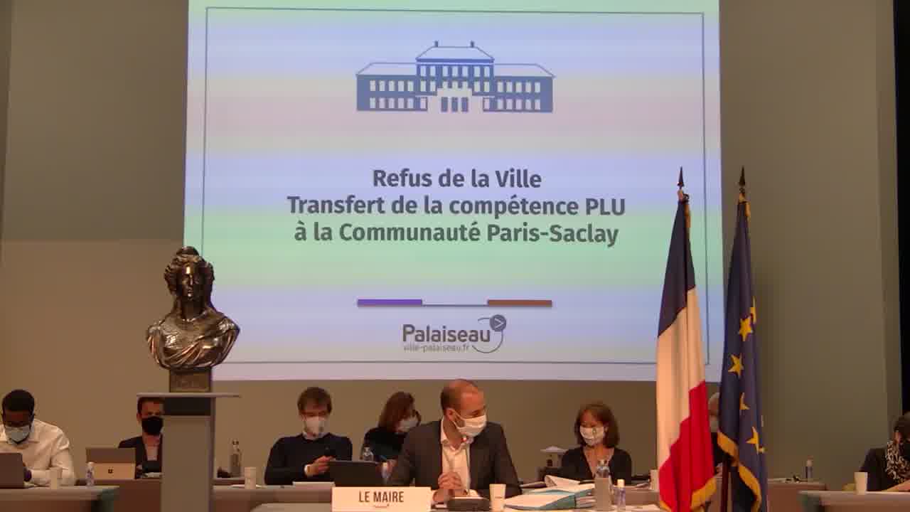 Refus de la Ville Transfert de la compétence PLU à la Communauté Paris-Saclay