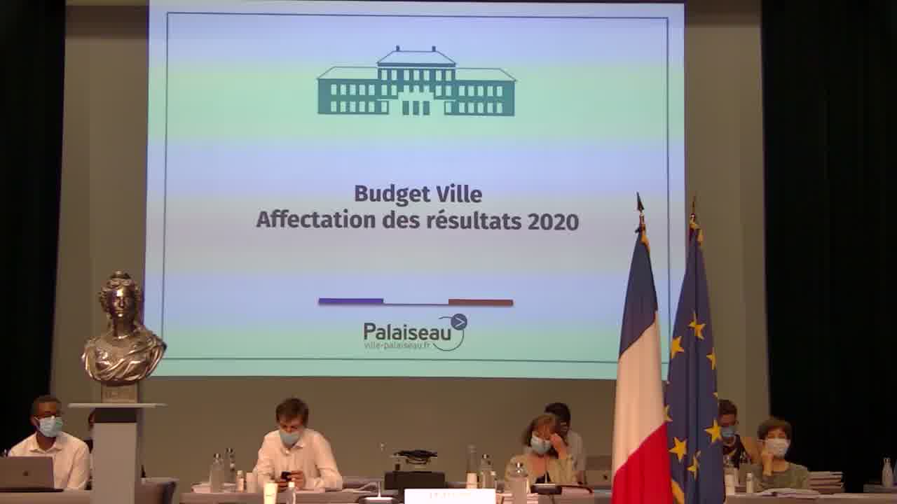 Budget Ville - Affectation des résultats 2020