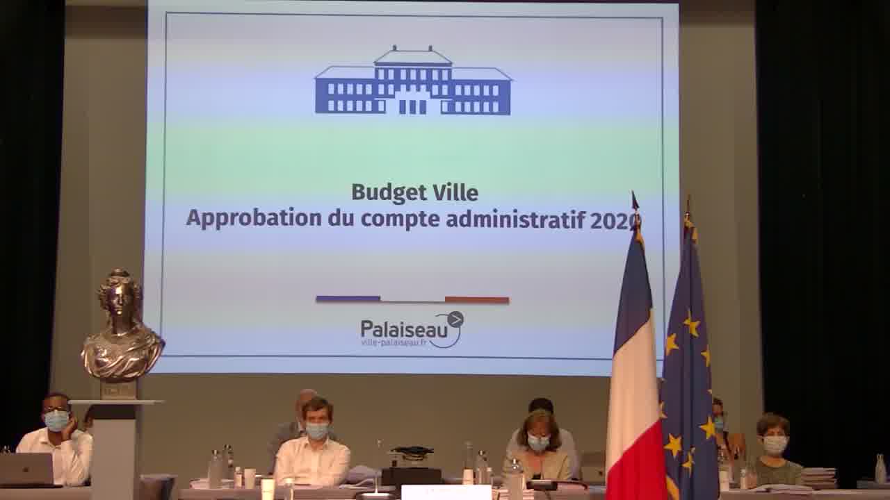 Approbation des comptes administratifs 2020 - Votes - Budgets Ville et Cinéma